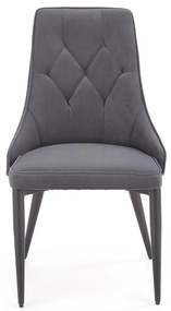 Scaun de bucaterie Marien, gri/negru