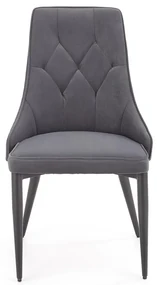 Scaun de bucaterie Marien, gri/negru