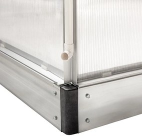 Seră din policarbonat 250 x 430 x 124/205 cm