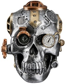 Statueta Craniu Steampunk Coggs 19 cm