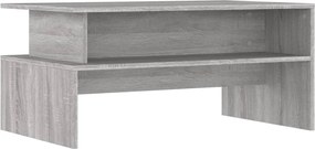 vidaXL Măsuță de cafea, gri sonoma, 90x55x42,5 cm, lemn prelucrat