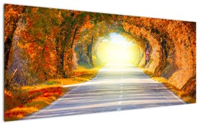 Tablou - Poarta din copaci (120x50 cm)