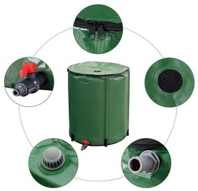 Recipient de apă de ploaie pliabil, 200L