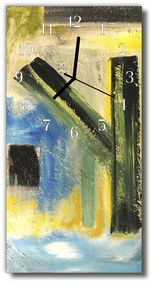 Ceas de perete din sticla vertical Culoare Art model