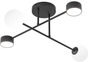 Lustră aplicată HOLON, 2xG9/8W/230V + 2xGX53/12W, neagră