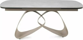 Masa extensibilă Valentino Ceramic gri deschis L120-260xl98 cm