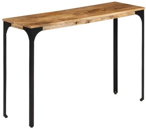 vidaXL Masă Consolă Maro 110x35x76 cm Lemn de Mango și Fier