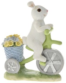 Figurina din rasina Rabbit on Bicycle