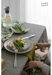 Față de masă din in 140x300 cm Khaki – Linen Tales