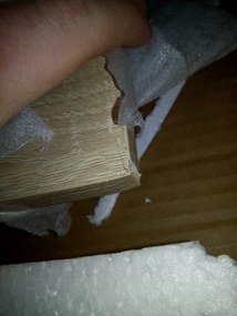 OFERTA Masa de dining alba TESSA 120x60 cm II. calitate