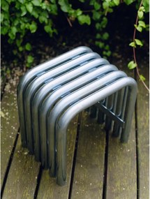 Scaun de grădină argintiu din metal Nokk – noo.ma