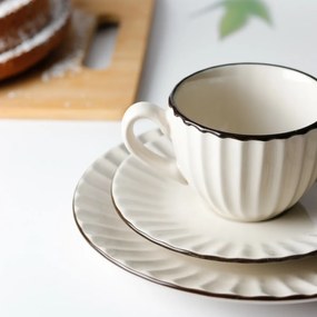 Mäser Set of 4 saucers OSITA – 15.5 cm, cream