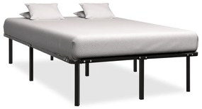 Cadru de pat, negru, 160 x 200 cm, metal 160 x 200 cm