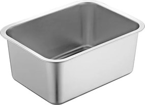 Tava de copt Rosberg R51222K407, 40x30x7 cm, Otel inoxidabil, Dreptunghiulara, Inox