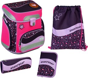 Set ghiozdan 5 piese EasyFit Girls roz