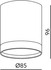 Spot OH12 1xGX53/35W/230V 9,6 cm alb