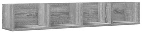 840453 vidaXL Dulap de perete, gri sonoma, 99x18x16,5 cm, lemn compozit
