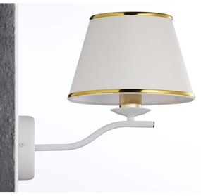 Jupiter 2086 - Aplica de perete SAMBA 1xE27/15W/230V alb/auriu