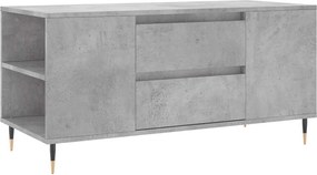 vidaXL Măsuță de cafea, gri beton, 102x44,5x50 cm, lemn prelucrat