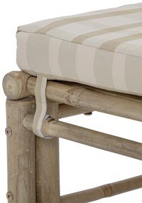 Modul dreapta canapea de exterior, natur, din lemn de bambus, Korfu
