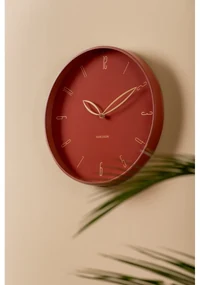 Karlsson 6012RD design ceas de perete roșu,diametru 40 cm