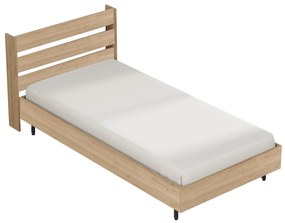 Pat de o persoană 100 cm Otto 13 (fără somieră) (nuc). 1106432
