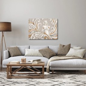 Tablou - Imagine a zeiței într-un fundal ornamental (70x50 cm)