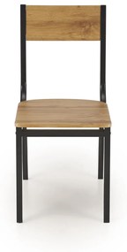 Set masa + 4 scaune Milton natur/negru