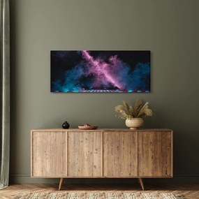 Tablou - Fum roz-albastru (120x50 cm)