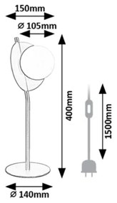 Lampă de masă Rabalux 74221 JULES 1xG9/5W/230V