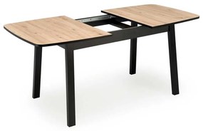 Masă de bucătărie Hank, stejar artisan / negru
