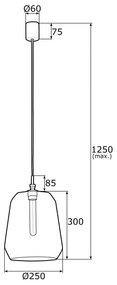Lustra / Pendul modern design scandinav IRUN 25cm alb opal