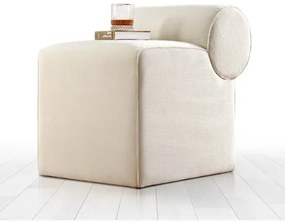 Taburet TIKI 47 x 45 cm, crem