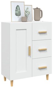 Servanta, alb, 69,5x34x90 cm, lemn compozit 1, Alb