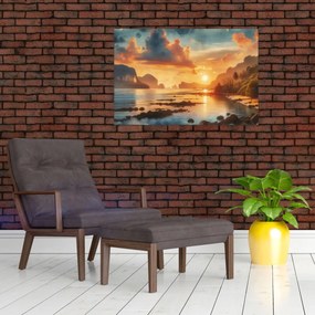 Tablou - Priveliște de pe plajă (90x60 cm)