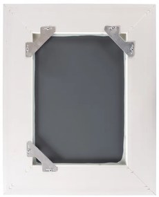 Oglinda dreptunghiulara cu rama din polistiren alba Scott, 45,5cm (L) x 36,5cm (L) x 5,2cm (H)
