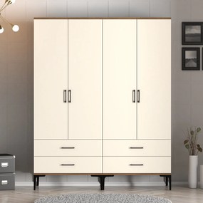 Dulap de haine Kiara TT (Nuc + Crem). 1088313