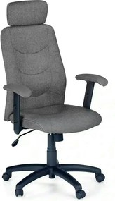 Scaun de birou STILO 2, gri inchis/negru, stofa, 66x49x116/125 cm