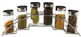 Recipiente de condimente cu suport 6 buc. 100 ml – Orion