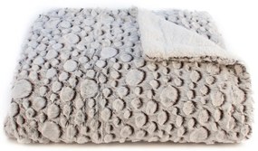 Pătură cu blăniță Petra maro, 150 x 200 cm