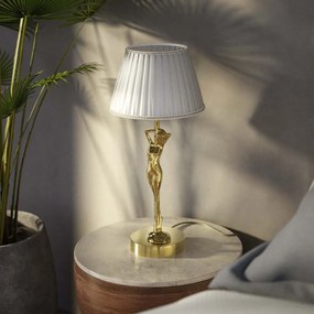 Lampa de masa figura feminina din alama Donne