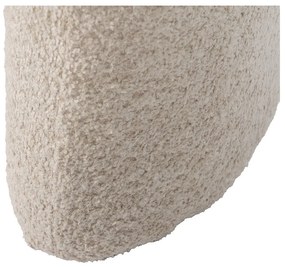 Bancă bej cu tapițerie din țesătură bouclé Suave – Ixia