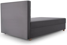 Pat de o persoană 120 cm Picasso II (Gri) (cu sp. depozitare și saltea) . 1071512