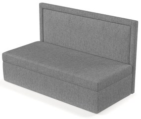 Pat gri tapițat 90x200 cm Scala – Maison de Rêve