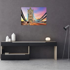 Tablou pe sticlă - Tower Bridge (70x50 cm)