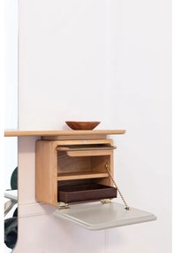 Set pentru hol alb/în culoare naturală cu aspect de lemn de stejar One More Look – UMAGE