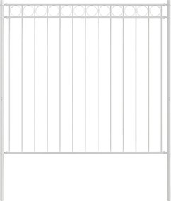 vidaXL Element de gard Alb 170 x 200 cm Oțel