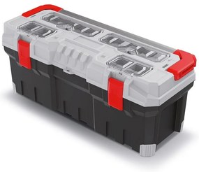 Cutie pentru scule cu maner metalic 75,2 x 30 x 30,4 cm, gri