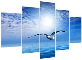 Tablou - Pescărușul peste mare (150x105 cm)