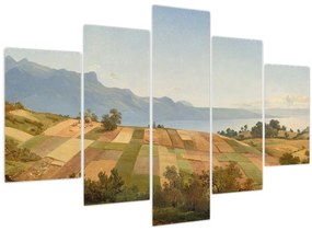 Tablou - Alexandre Calame, Swiss Landscape, reproducere (150x105 cm)